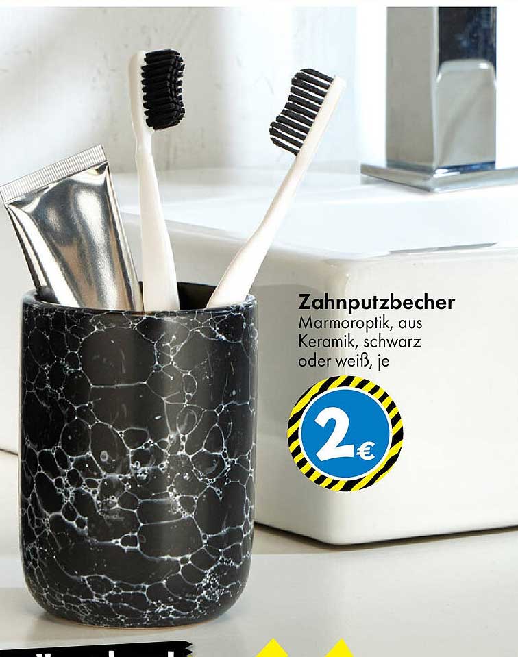 Zahnputzbecher Marmoroptik