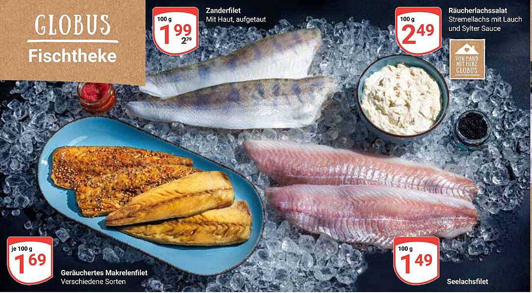 Zanderfilet mit Haut, aufgetaut