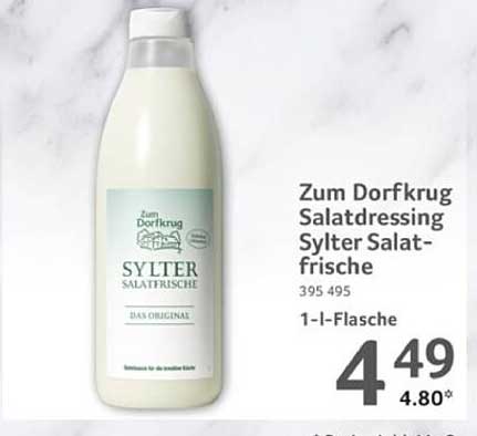 Zum Dorfkrug Salatdressing Sylter Salatfrische 1-L-Flasche