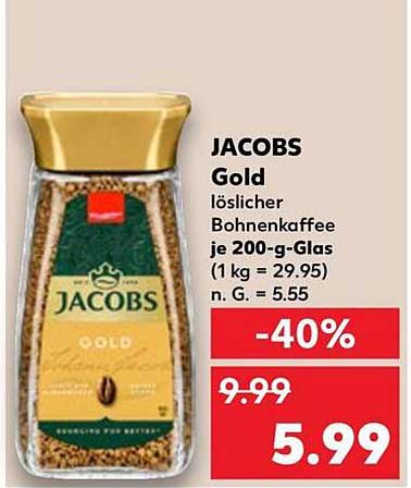 JACOBS Gold löslicher Bohnenkaffee