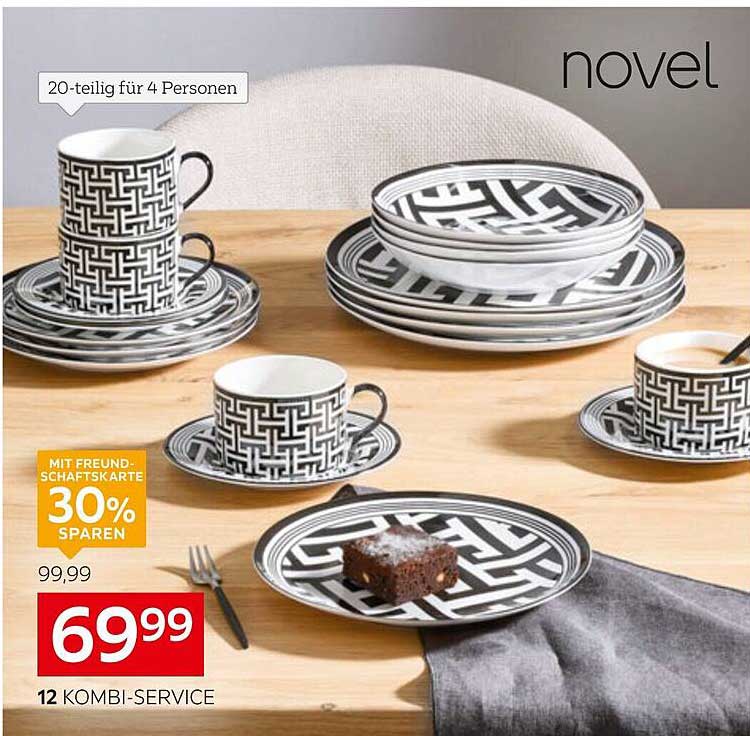 20-teiliges Kombi-Service für 4 Personen von novel