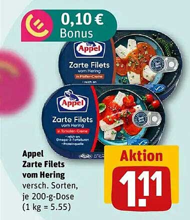 Appel Zarte Filets vom Hering