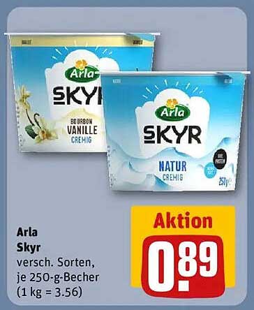 Arla Skyr - Verschiedene Sorten, je 250-g-Becher