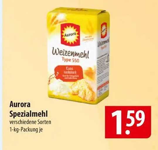 Aurora Spezialmehl - verschiedene Sorten 1-kg-Packung