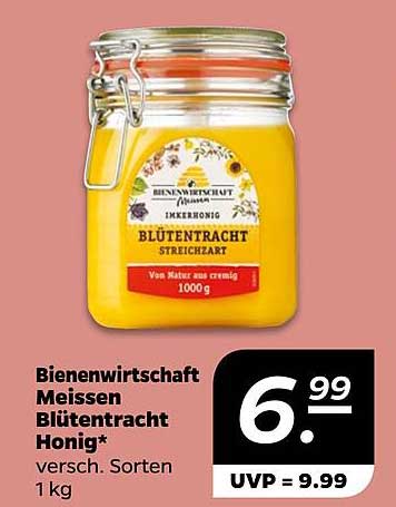 Bienenwirtschaft Meißen Blütenracht Honig 1 kg