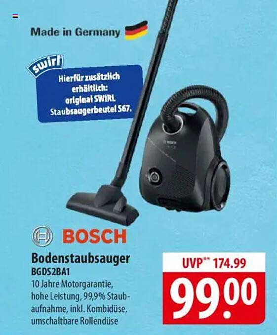 Bodenstaubsauger BGDS2BA1 von Bosch