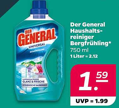 Der General Haushaltsreiniger Bergfrühling 750 ml