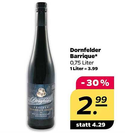 Dornfelder Barrique* 0,75 Liter