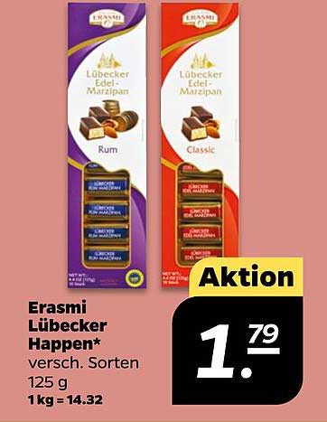 Erasmi Lübecker Happen – Edler Marzipan für Genießer