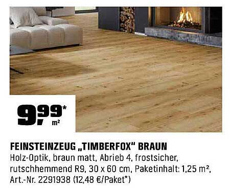 FEINSTEINZEUG „TIMBERFOX“ BRAUN