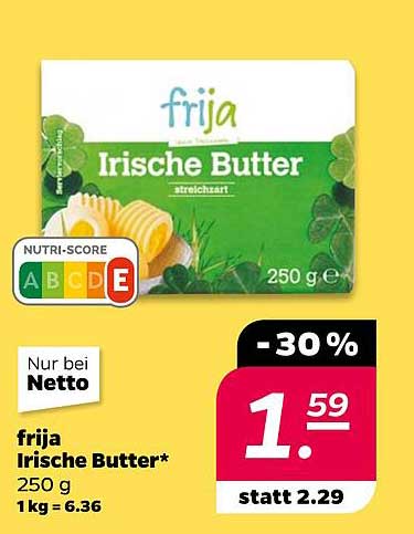Frija Irische Butter 250 g - 30% Rabatt