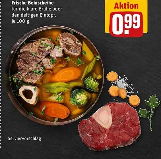 Frische Beinscheibe für die klare Brühe oder den deftigen Eintopf, je 100 g