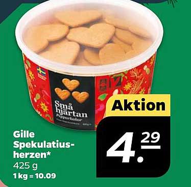 Gille Spekulatiusherzen 425 g