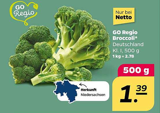 GO Regio Broccoli* Deutschland Kl. I, 500 g