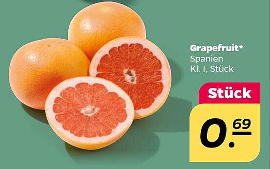 Grapefruit aus Spanien - Klasse I, Stück