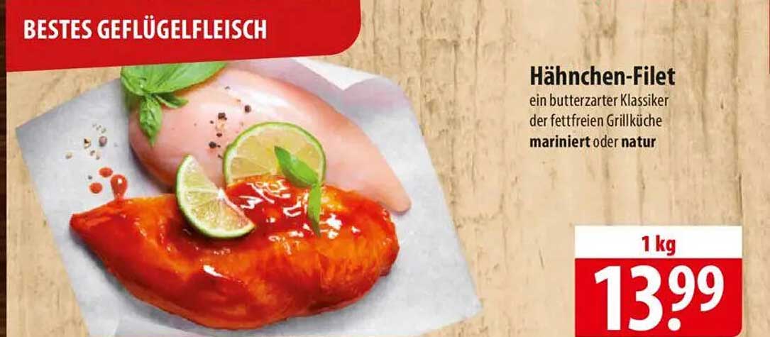 Hähnchen-Filet - ein butterzarter Klassiker der fettfreien Grillküche
