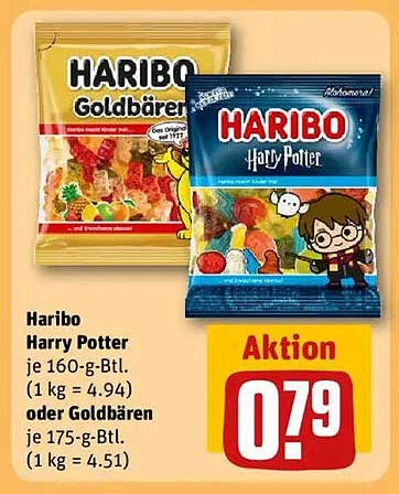 Haribo Harry Potter oder Goldbären - Aktionspreis!