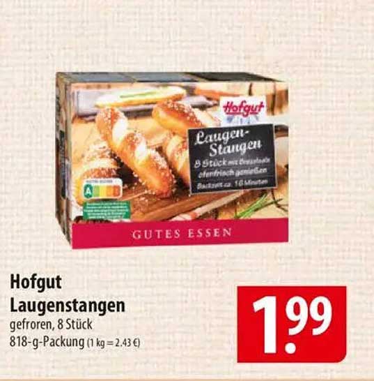 Hofgut Laugenstangen, gefroren, 8 Stück
