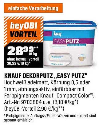 KNAUF DEKORPUTZ „EASY PUTZ“