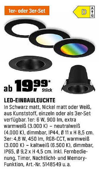 LED-Einbaulampe - ideal für jedes Zuhause