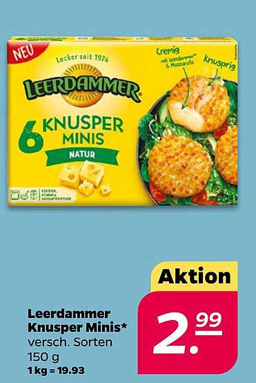 Leerdammer Knusper Minis 150 g - Aktionsangebot