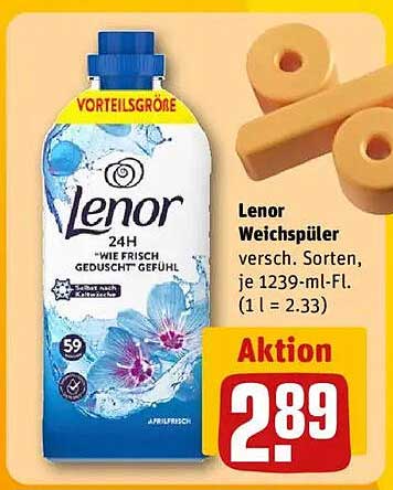 Lenor Weichspüler 1239 ml - Aktion