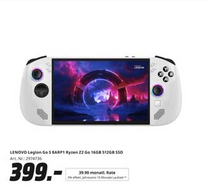 LENOVO Legion Go S B4RP1 Ryzen Z2 Go 16GB 512GB SSD