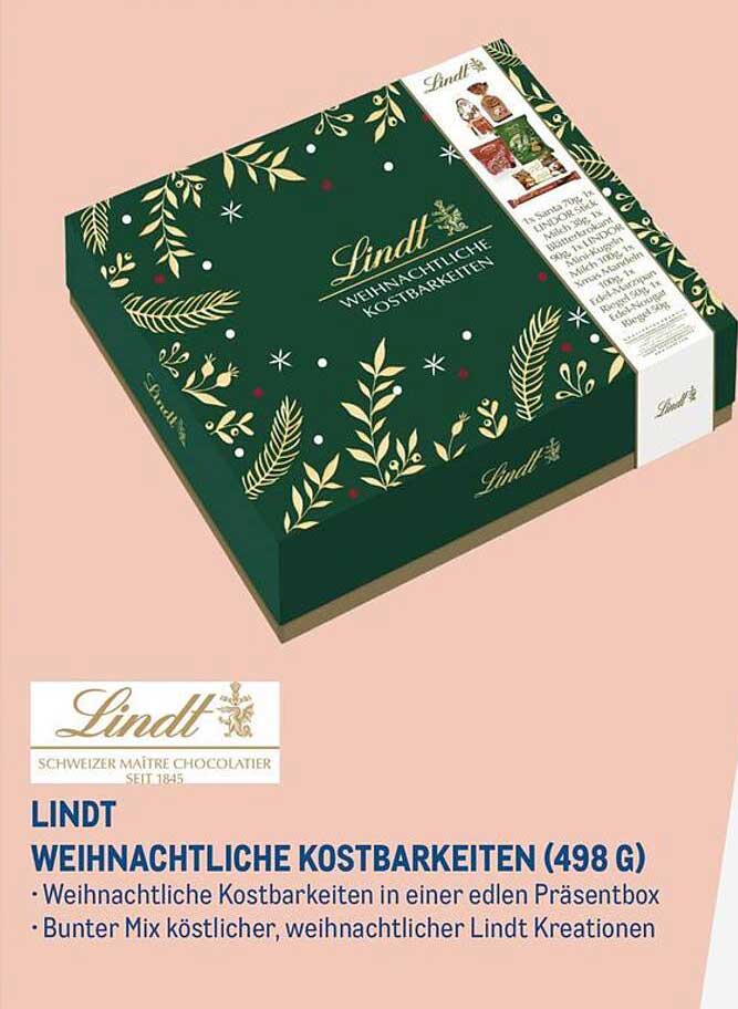 LINDT WEIHNACHTLICHE KOSTBARKEITEN (498 G)