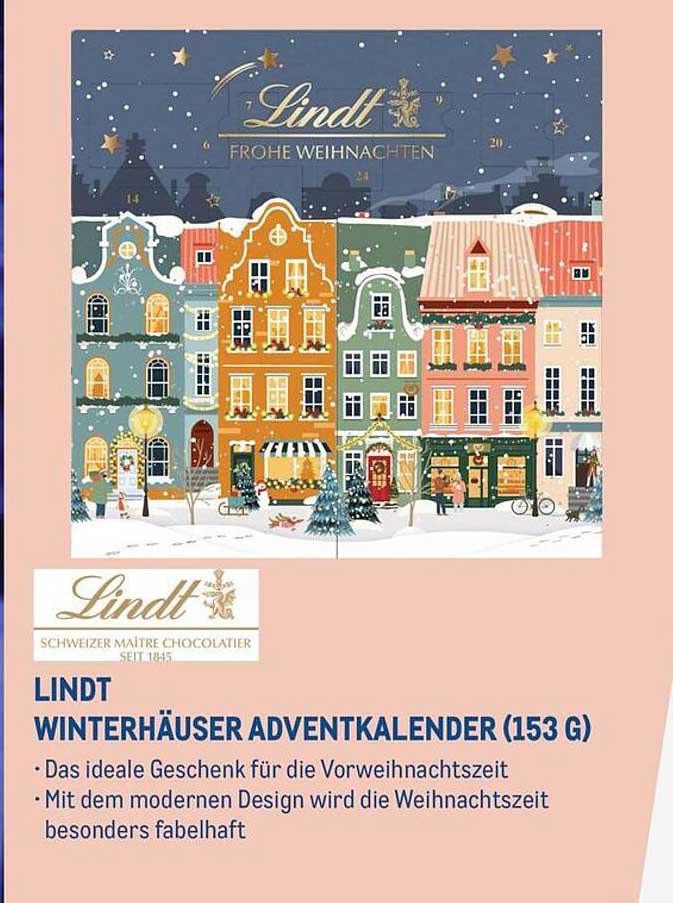 LINDT WINTERHÄUSER ADVENTSKALENDER (153 G)