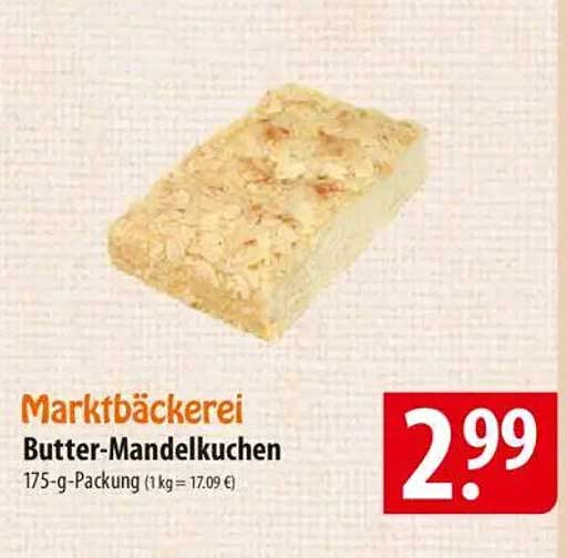 Marktbäckerei Butter-Mandelkuchen