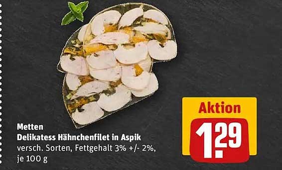 Metten Delikatess Hähnchenfilet in Aspik - vielfältige Sorten