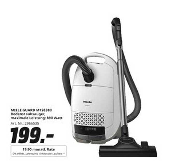 MIELE GUARD M158380 Bodenstaubsauger, maximale Leistung: 890 Watt