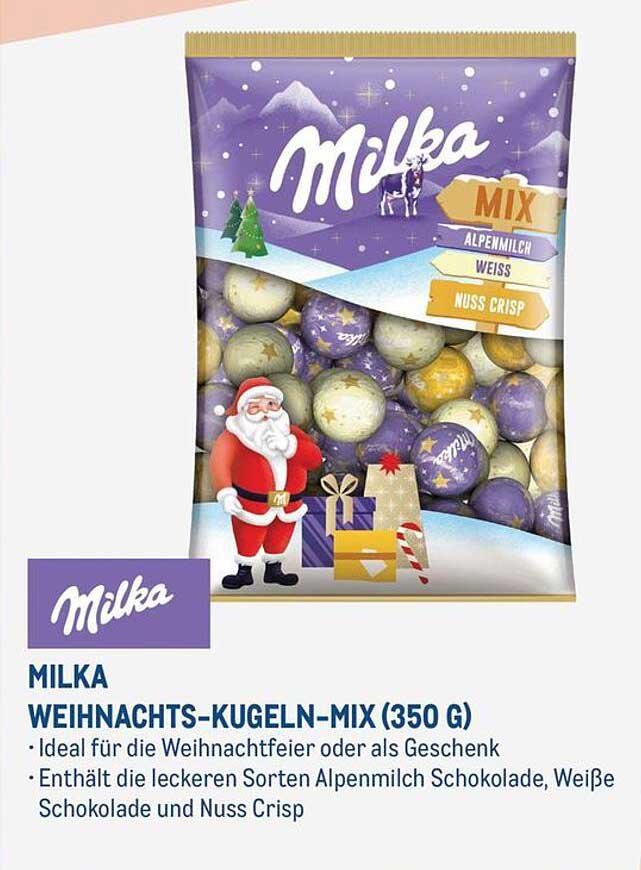 Milka Weihnachts-Kugeln-Mix (350 g)