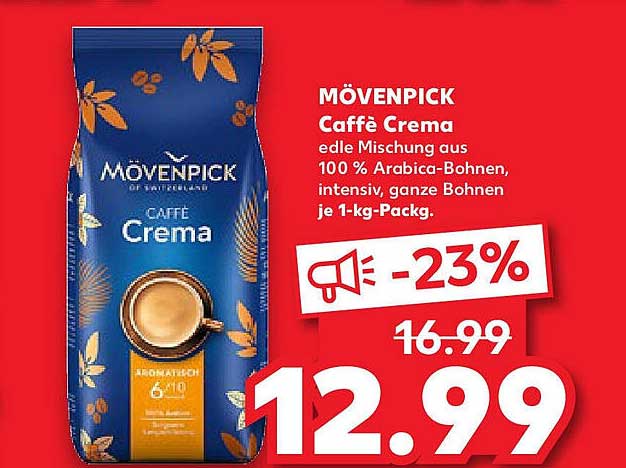 MÖVENPICK Caffè Crema 1-kg-Packung
