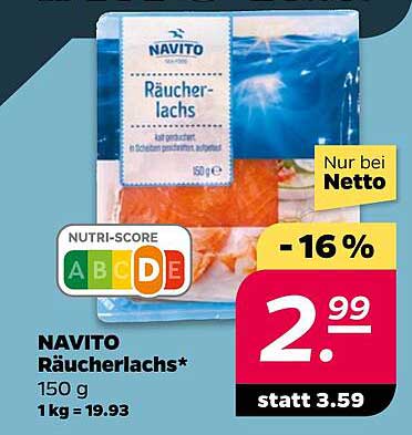 NAVITO Räucherlachs 150 g