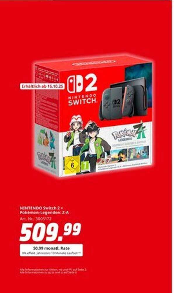 NINTENDO Switch 2 + Pokémon-Legenden: Z-A