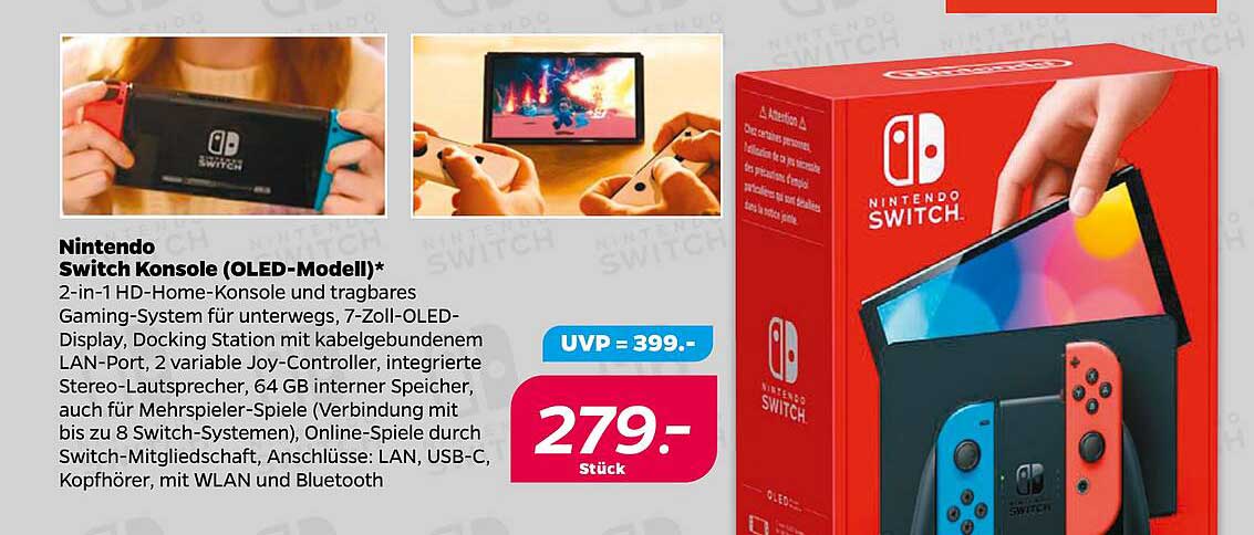 Nintendo Switch Konsole (OLED-Modell)*