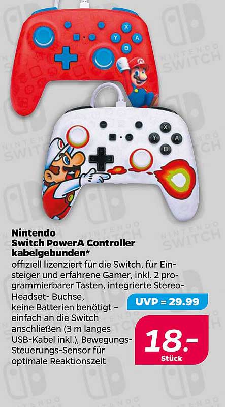 Nintendo Switch PowerA Controller kabelgebunden