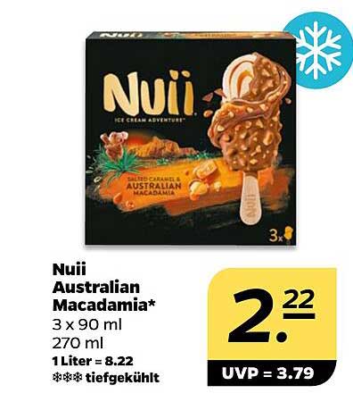 Nuii Australian Macadamia – Eiscreme Erlebnis der Extraklasse