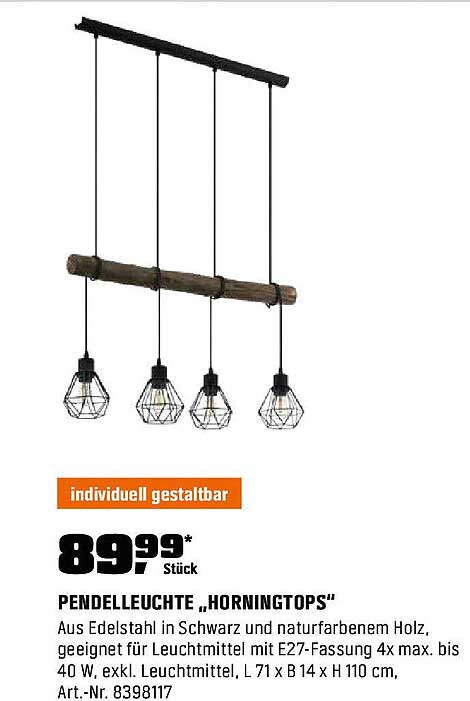 Pendelleuchte „Horningtops“