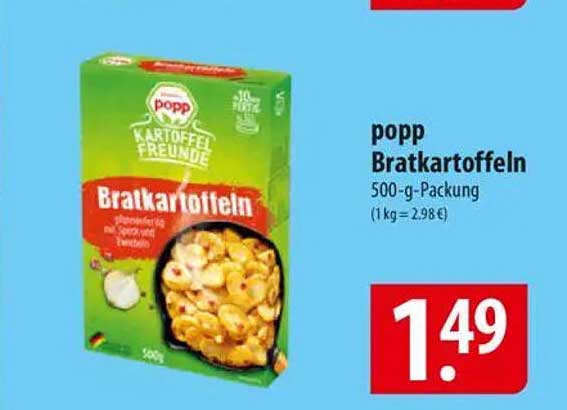 popp Bratkartoffeln 500-g-Packung