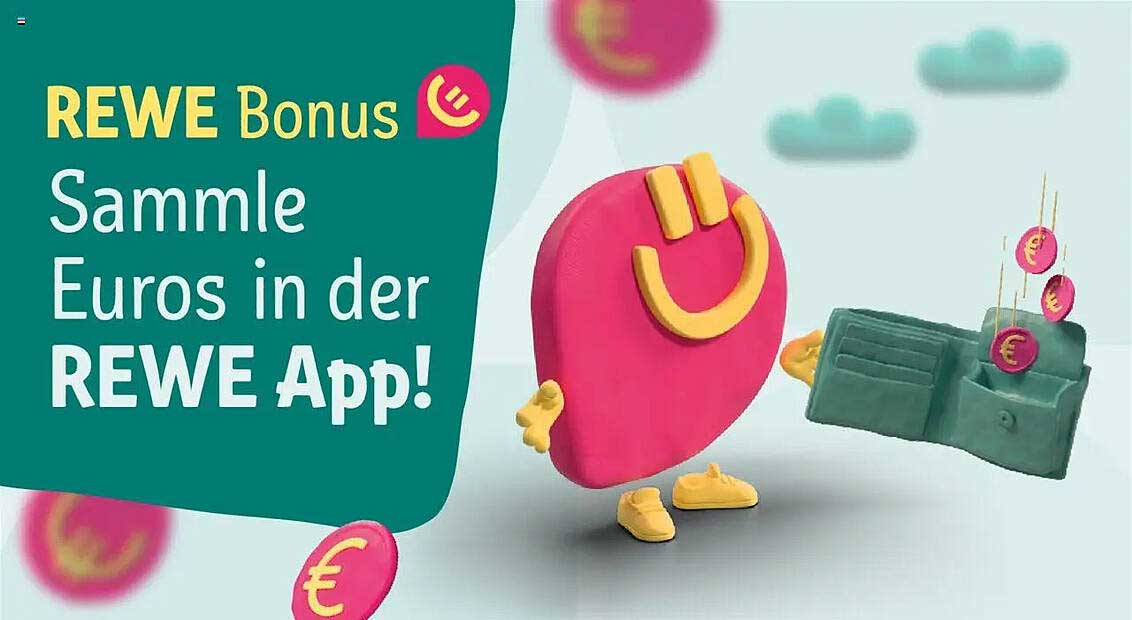REWE Bonus: Sammle Euros in der REWE App!