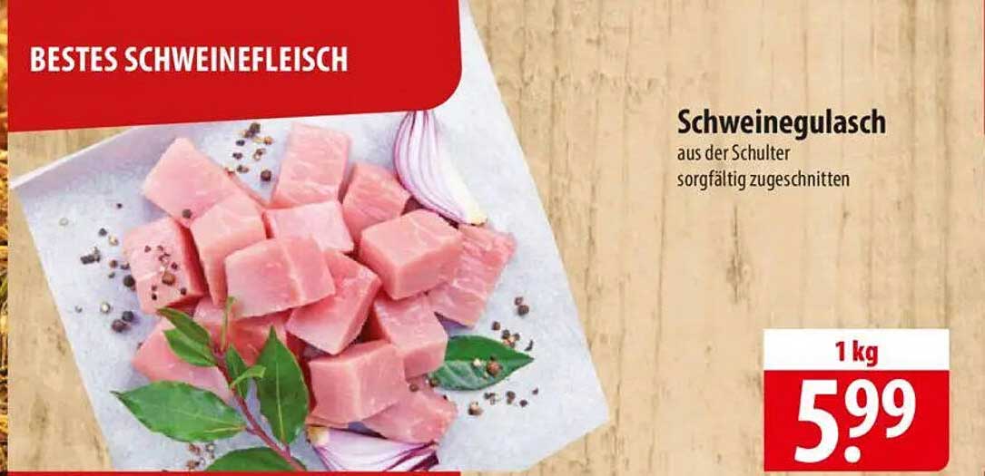 Schweinegulasch aus der Schulter