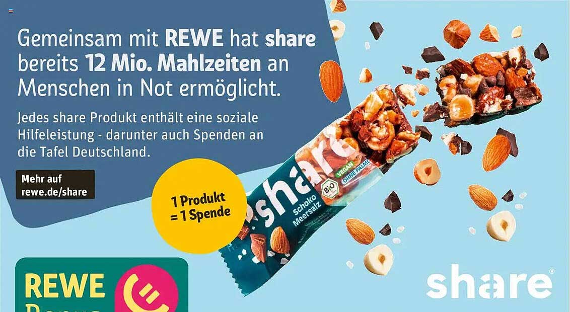 share Schoko Meersalz Riegel