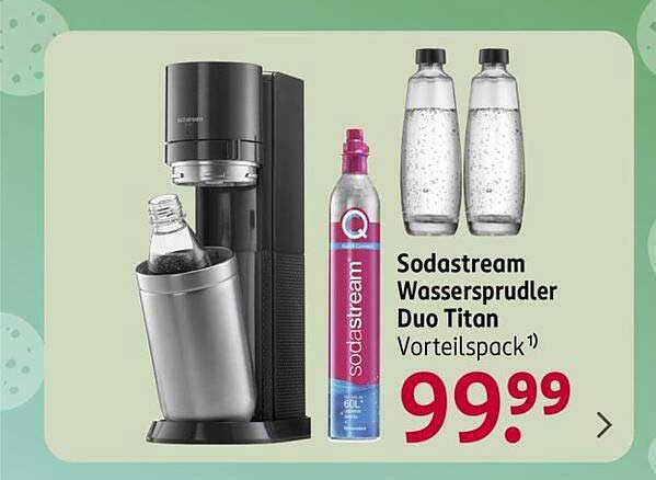 Sodastream Wassersprudler Duo Titan Vorteilspack