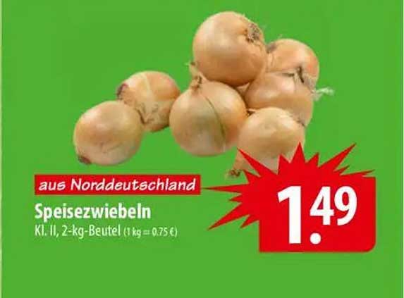 Speisezwiebeln aus Norddeutschland, 2-kg-Beutel