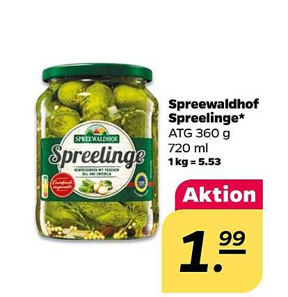 Spreewaldhof Spreelinge 360 g - Preisaktion!