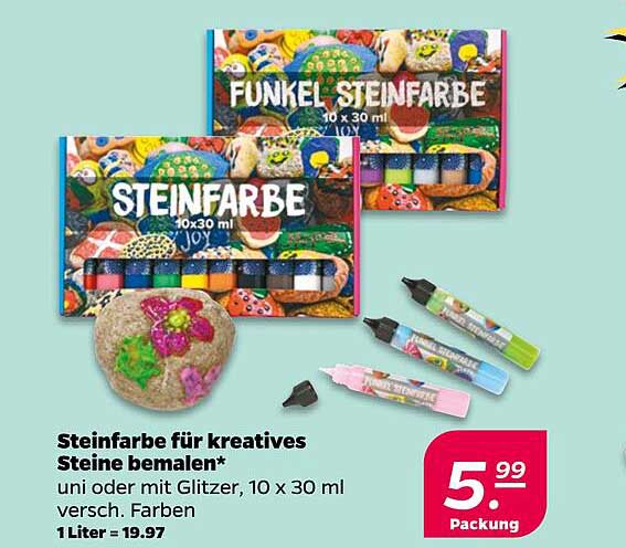 Steinfarbe für kreatives Steine bemalen*