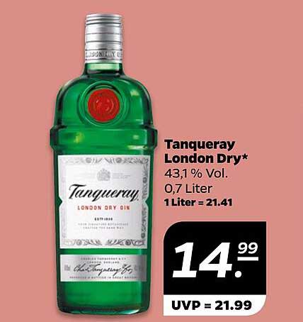 Tanqueray London Dry Gin 0,7 Liter