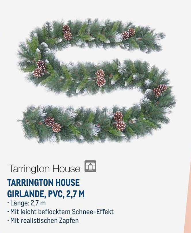 TARRINGTON HOUSE GIRLANDE, PVC, 2,7 M